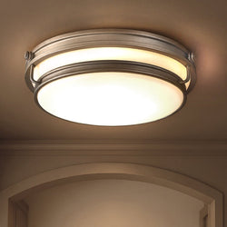 Urban Ambiance - Ceiling Light - UQL6374 Contemporary Indoor Ceiling Light, 4.25''H x 16.00''W x 16.00''Dep, Antique Nickel Finish, Lacey Collection -