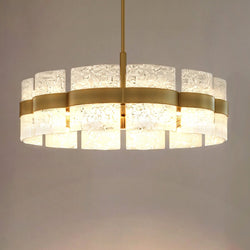 Urban Ambiance - Pendant - UQL6503 Contemporary Indoor Pendant, 12.00''H x 30.00''W x 30.00''Dep, Soft Gold Finish, Apex Collection -