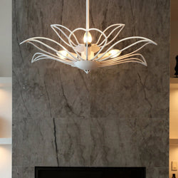 Urban Ambiance - Pendant - UQL6531 Eclectic Indoor Pendant, 5.75''H x 22.00''W x 22.00''Dep, Warm White Finish, Kearny Collection -