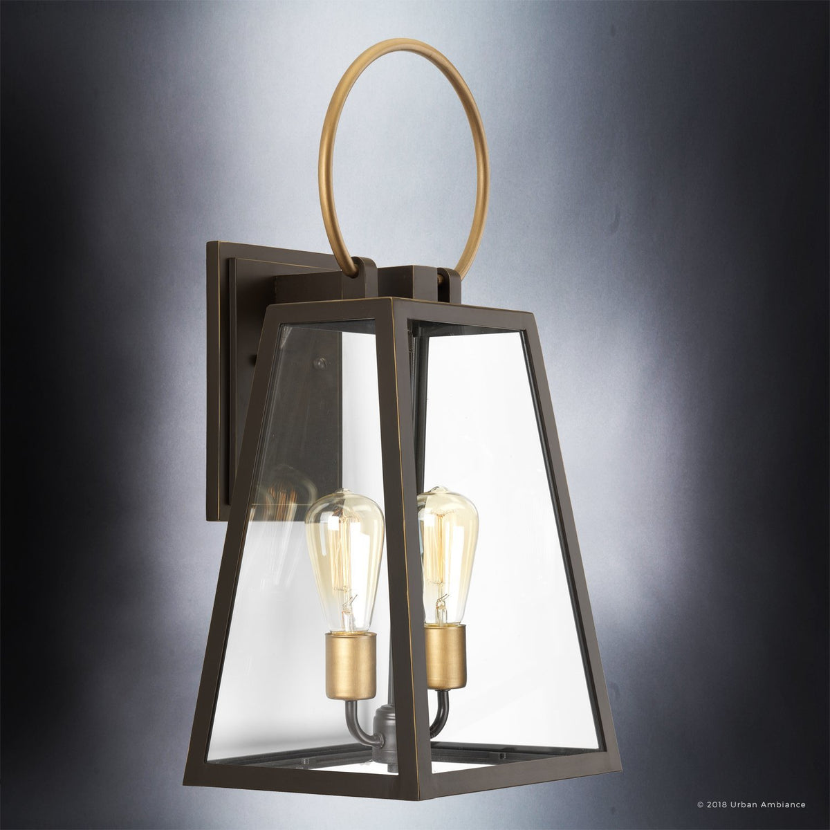UHP1000 Modern Farmhouse Outdoor Wall Light, 23.625"H x 11.25"W, Olde ...