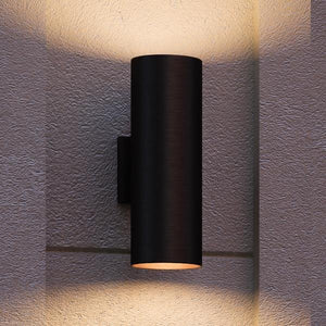 A gorgeous outdoor wall lamp from the Hollywood Collection by Urban Ambiance in a Midnight Black Finish.