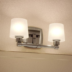 Unique UHP2870 Industrial Chic Bathroom Vanity Lighting Fixtures on a wall.