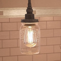 Urban Ambiance UQL2665 Industrial Hanging Pendant Light, 9.5"H x 4"W, Antique Black Finish, Dallas Collection - beautiful pendant lamp.
