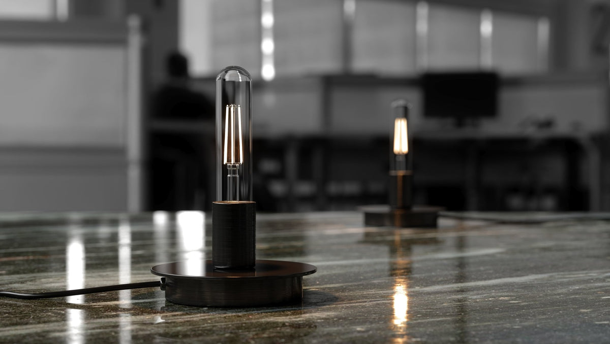 UBB2134 Luxury LED Bulbs 40W Equivalent Vintage Edison Style T8 Shape E12 Base candelabra base 2700K warm white 4 PACK