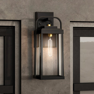 A luxury lighting fixture, the Urban Ambiance UHP1341 Transitional Outdoor Wall Sconce 20''H x 8.25''W in Olde Bronze Finish from the Orlando