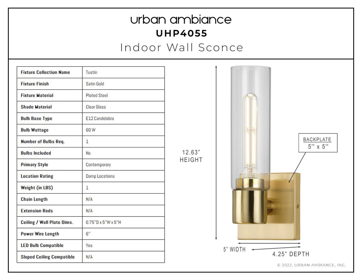 Photo inspiration: Gallery Detail: Uhp4055 Cosmopolitan Wall Sconce 12 625 H X 5 W