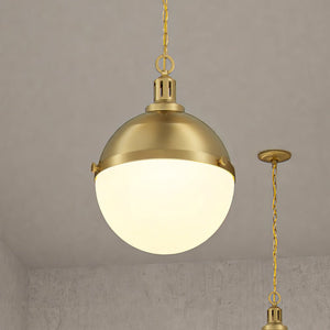 Two beautiful ULB2003 Modern Farmhouse pendant lights hanging in a room.