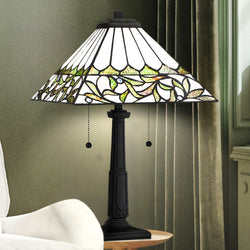 Urban Ambiance - Table Lamp - UQL7007 Posh Indoor Table Lamp, 23''H x 14''W x 14''D, Matte Black Finish, Harrow Collection -