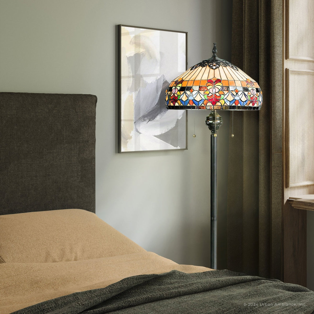Edison tiffany style floor lamps best sale