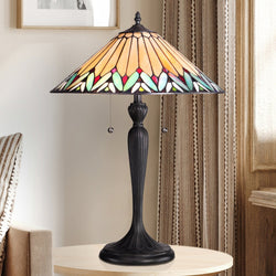 Urban Ambiance - Table Lamp - UQL7036 Craftsman Indoor Table Lamp, 23''H x 16''W x 16''D, Bronze Finish, Fulham Collection -