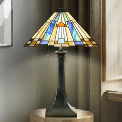 Urban Ambiance - Table Lamp - UQL7140 Posh Indoor Table Lamp, 25''H x 15.5''W x 15.5''D, Valiant Bronze Finish, Allerdale Collection -