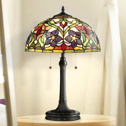 Urban Ambiance - Table Lamp - UQL7200 Natural Indoor Table Lamp, 23.5''H x 16''W x 16''D, Vintage Bronze Finish, Newham Collection -