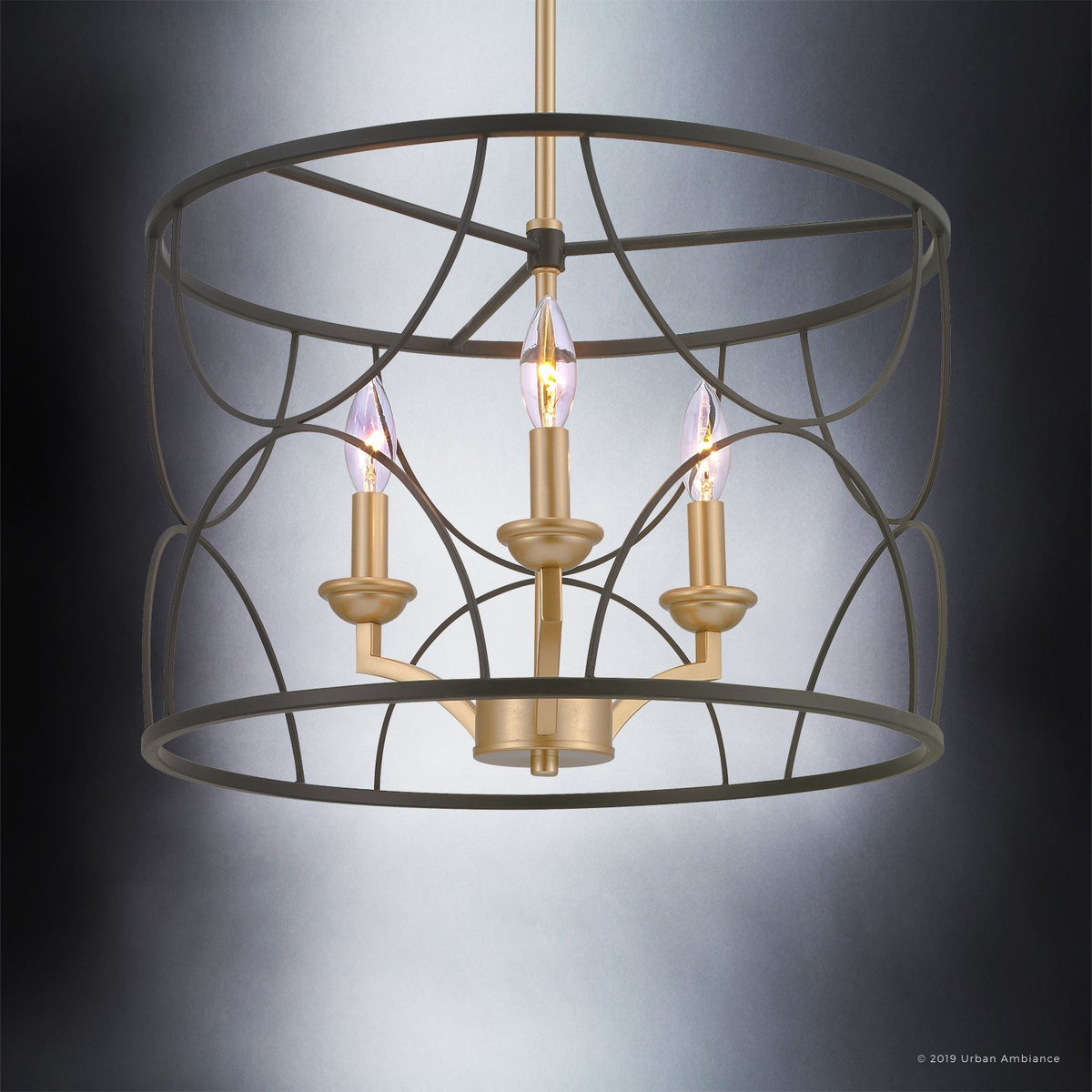 Progress Lighting Landree 5-Light Gray Traditional Chandelier