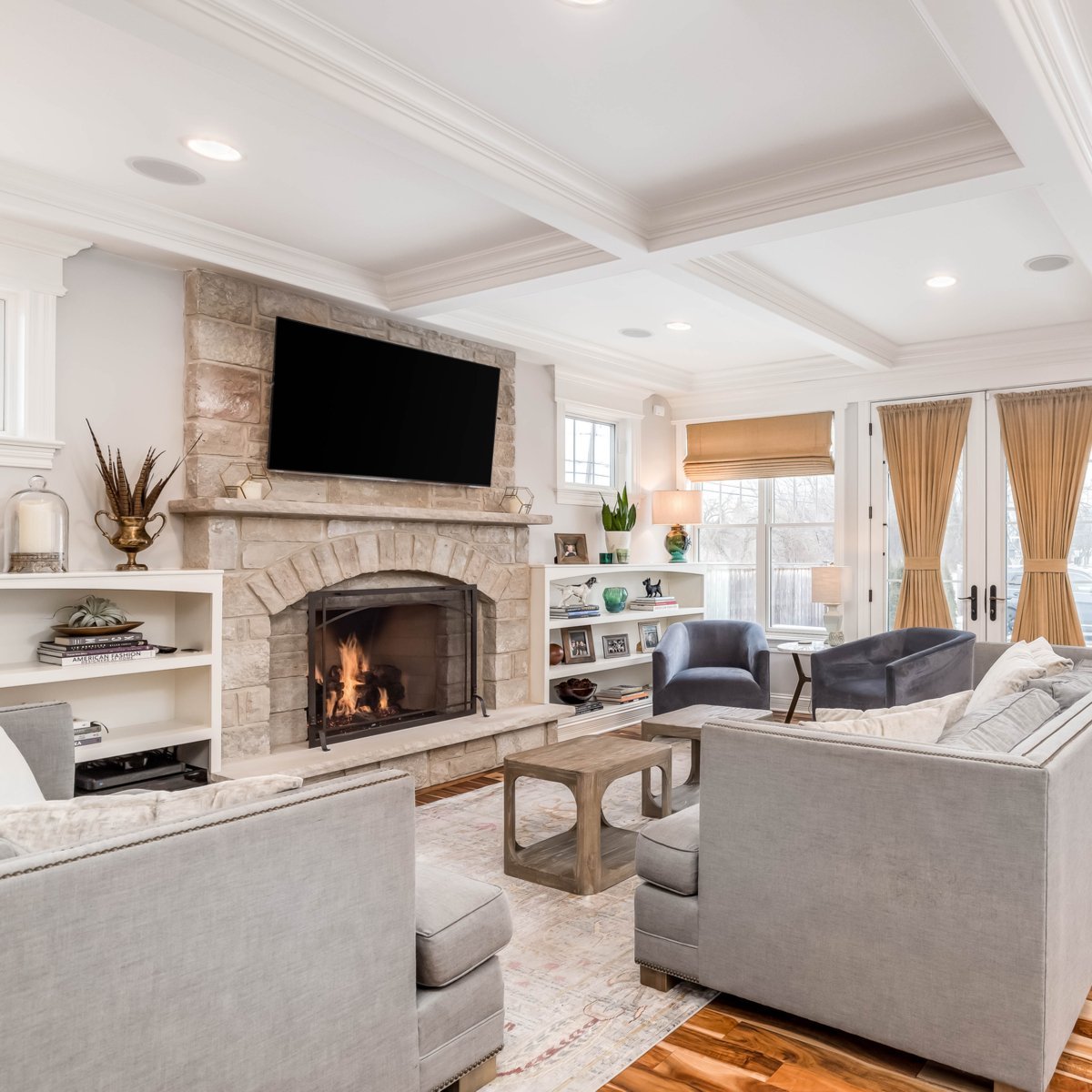 Family Room Design With Tv