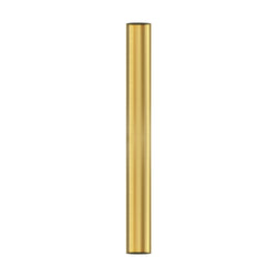 The Urban Ambiance Extended Length Ceiling Fan Downrod in brushed brass for UMC fan models is shown vertically against a plain white background.