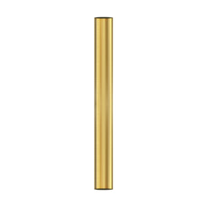 The Urban Ambiance Extended Length Ceiling Fan Downrod in brushed brass for UMC fan models is shown vertically against a plain white background.