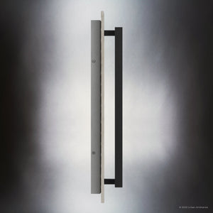 The UQL1881 Luxe Industrial Outdoor Wall Sconce by Urban Ambiance features a 22