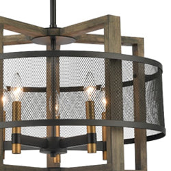 Own Your Wood Toned Chandelier From Urban Ambiance