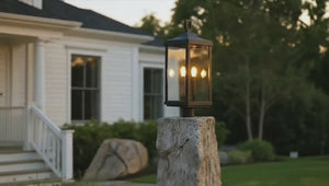 UHP1400 Farmhouse Outdoor Post Light 26.875''H x 9.5''W, Midnight