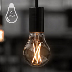 Urban Ambiance - Bulb - UBB2000 Luxury LED Bulbs, 60W Equivalent, Vintage Edison Style, A19 Shape, E26 Base (standard medium base), 2700K (warm white) - 4 PACK - 