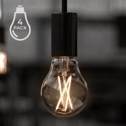 Urban Ambiance - Bulb - UBB2001 Luxury LED Bulbs, 60W Equivalent, Vintage Edison Style, A19 Shape, E26 Base (standard medium base), 3000K (soft white) - 4 PACK - 