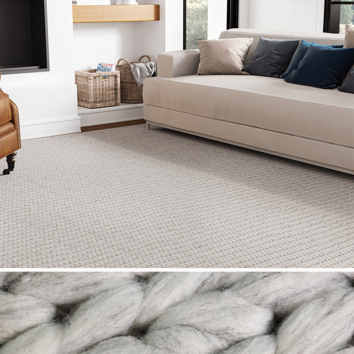 UER0100 Luxury Braided Natural and Synthetic Blend Plush-Pile Rug