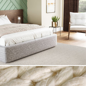 Urban Ambiance - UER0102 Luxury Braided Natural and Synthetic Blend Plush-Pile Rug -