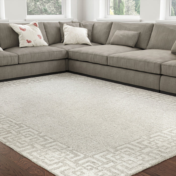 UER0110 Luxury Hand-Tufted Natural Medium-Pile Rug