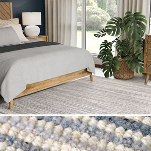 Urban Ambiance - UER0130 Luxury Hand-Loomed Natural and Synthetic Blend Medium-Pile Rug -