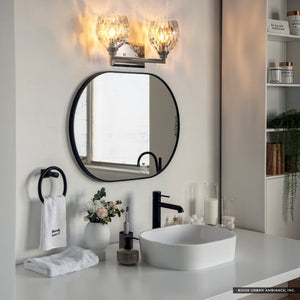 Urban Ambiance - Bath Light - UFS2620 Art Deco Indoor Bath Light, 8.25''H x 14''W x 8.25''Dep, Brushed Nickel Finish, Naples Collection -