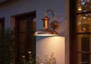 Urban Ambiance - Outdoor Wall Light - UHP1026 Luxe Industrial Chic Outdoor Wall Light, 12.375