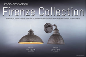 Urban Ambiance - Outdoor Pendant Light - UHP1172 Hammered Outdoor Pendant Light, 8