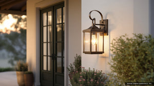 Urban Ambiance - Outdoor Wall Sconce - UHP1192 Colonial Outdoor Wall Light, 15-1/8