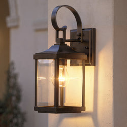 Urban Ambiance - Outdoor Wall Sconce - UHP1192 Colonial Outdoor Wall Light, 15-1/8" x 5-1/2", Olde Bronze Finish, Calderdale Collection -