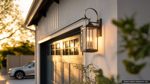 Urban Ambiance - Outdoor Wall Sconce - UHP1193 Colonial Outdoor Wall Light, 21-3/4