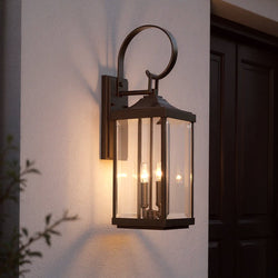 Urban Ambiance - Outdoor Wall Light - UHP1193 Colonial Outdoor Wall Light, 21 - 3/4" x 7", Olde Bronze Finish, Calderdale Collection - 