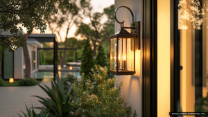 Urban Ambiance - Outdoor Wall Sconce - UHP1193 Colonial Outdoor Wall Light, 21-3/4