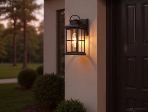 Urban Ambiance - Wall Sconce - UHP1290 Transitional Outdoor Wall Sconce 12''H x 5''W, Olde Bronze Finish, Anaheim Collection - 