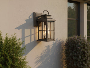 Urban Ambiance - Wall Sconce - UHP1294 Transitional Outdoor Wall Sconce 12''H x 5''W, Aged Pewter Finish, Anaheim Collection - 