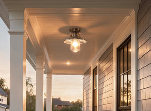 Urban Ambiance - Outdoor Ceiling Light - UHP1325 Coastal Outdoor Ceiling Light 10''H x 9''W, Stainless Steel Finish, Santa-Ana Collection -