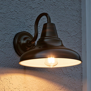 Urban Ambiance - Outdoor Wall Sconce - UHP1361 Industrial Outdoor Wall Sconce 10.5''H x 12''W, Olde Bronze Finish, Pittsburgh Collection -