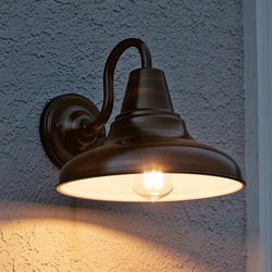 Urban Ambiance - Outdoor Wall Sconce - UHP1361 Industrial Outdoor Wall Sconce 10.5''H x 12''W, Olde Bronze Finish, Pittsburgh Collection -
