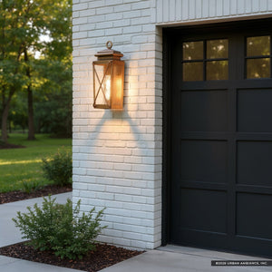 Urban Ambiance - Wall Sconce - UHP1410 Vintage Outdoor Wall Sconce 17.875''H x 8''W, Antique Copper Finish, Buffalo Collection - 