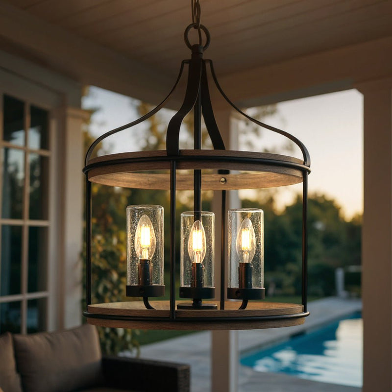 UHP1421 Farmhouse Outdoor Pendant 20.625''H x 16''W, Midnight
