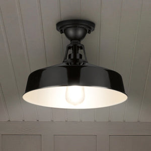 Urban Ambiance - Ceiling Light - UHP1494 Industrial Outdoor Ceiling Light, 9 - 1/2''H x 13 - 1/4