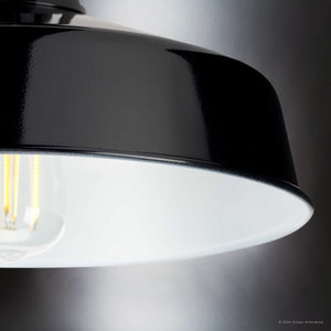 Urban Ambiance - Ceiling Light - UHP1494 Industrial Outdoor Ceiling Light, 9 - 1/2''H x 13 - 1/4