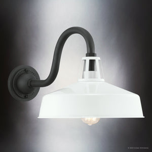 Urban Ambiance - Wall Sconce - UHP1502 Industrial Outdoor Wall Sconce, 11 - 1/4''H x 21 - 5/8