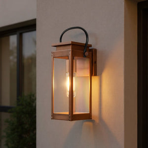 Urban Ambiance - Wall Sconce - UHP1533 Modern Farmhouse Outdoor Wall Sconce, 15 - 7/8''H x 5 - 1/2"W x 6 - 1/2''D, Antique Copper Finish, Darwin Collection - 