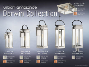 Urban Ambiance - Outdoor Wall Sconce - UHP1534 Modern Farmhouse Outdoor Wall Sconce, 19 - 3/8''H x 6 - 1/2