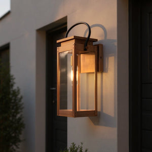 Urban Ambiance - Wall Sconce - UHP1535 Modern Farmhouse Outdoor Wall Sconce, 23 - 5/8''H x 8"W x 9 - 3/4''D, Antique Copper Finish, Darwin Collection - 